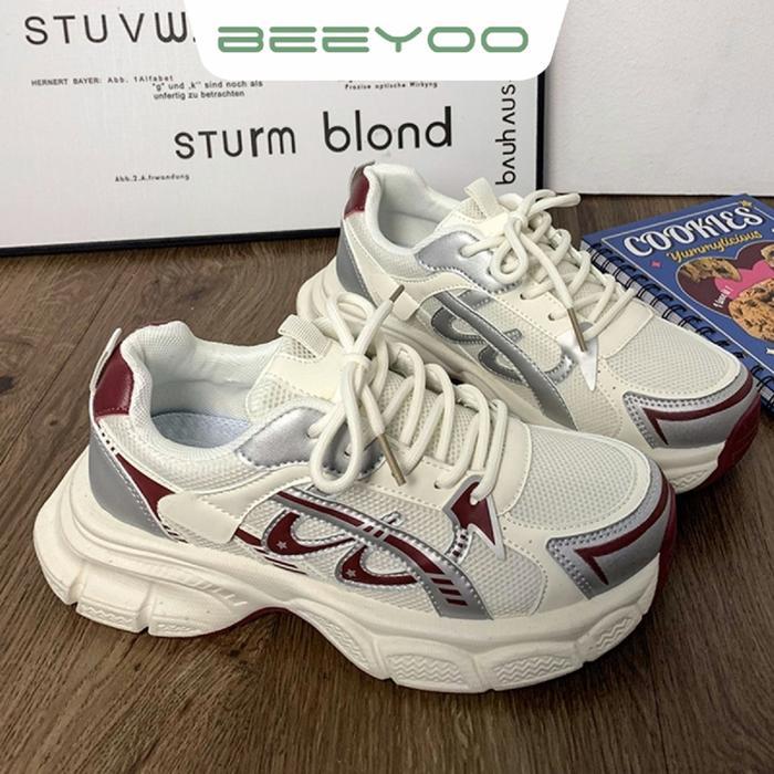 Aerostreet.Shoes - Beeyoo Sepatu Wanita Sneakers Outdoor Sepatu Olahraga Casual Korea Style Sporty