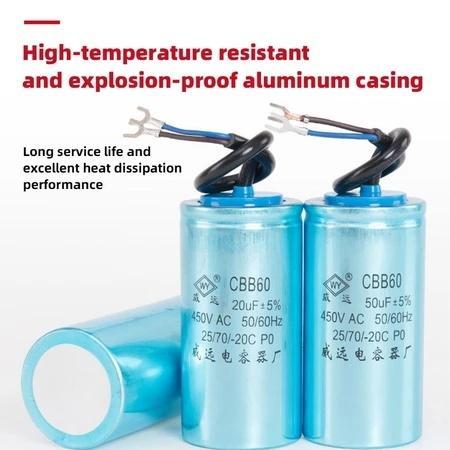 Kapasitor 35/40/50uf Kapasitor Mesin Kompresor Listrik CBB60 Kapasitor Motor Starting