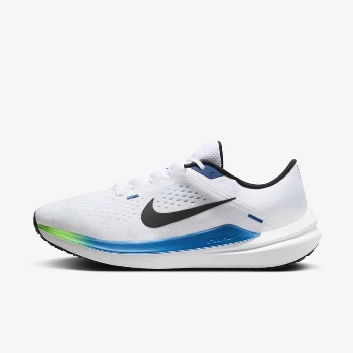 Sepatu Running Nike Air Winflo 10 White/Star Blue Original 100%