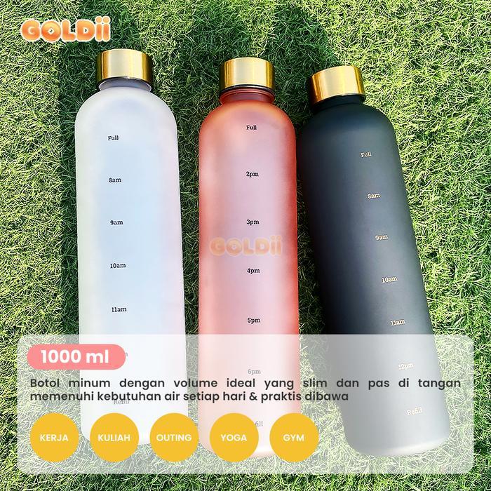 GOLDII - Botol Minum 1 Liter Botol Minum 1 Liter Botol Minum Plastik Jumbo