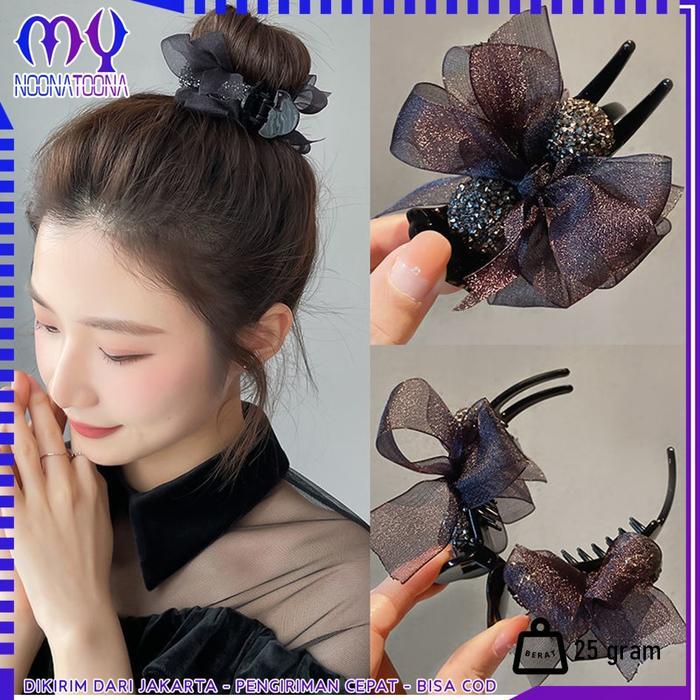 Jepit Rambut Pita Cepol Sanggul Aksesoris Rambut Cepol Sanggul Wanita