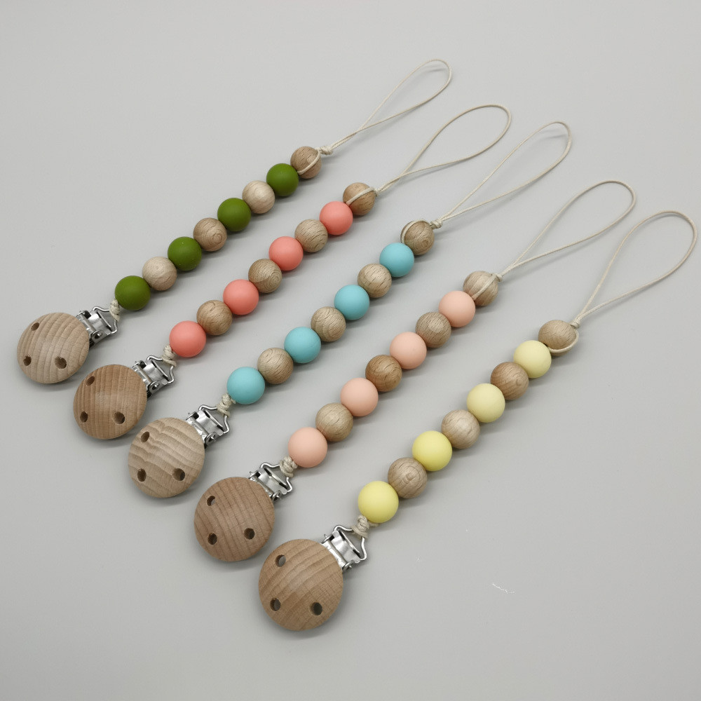 Baby Pacifier Chain Beads Pacifier Clip Portable Pacifier Strap Gift Dropshipping