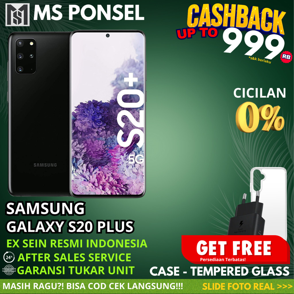 SEIN | Samsung Galaxy S20 Plus S20+ 8/128GB Resmi Second Fullset Original