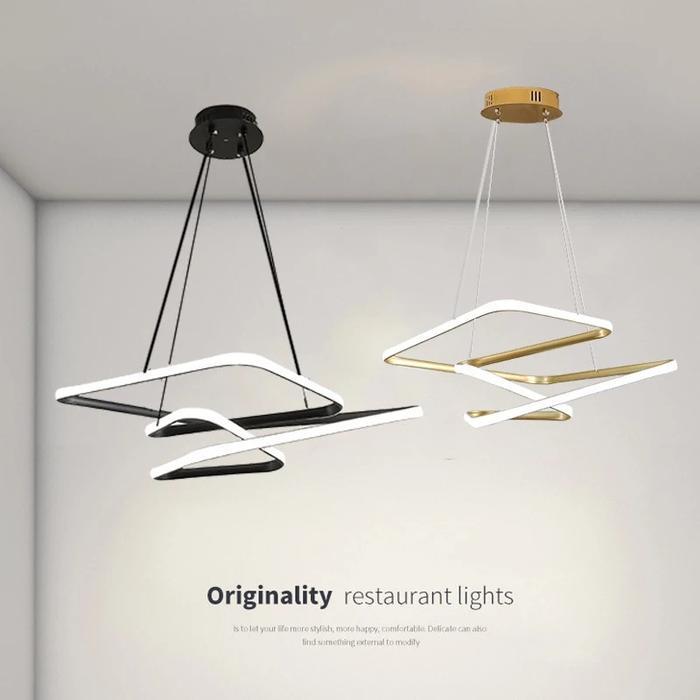 Lampu Desainer LED Gaya Modern Penerangan Ruang Tamu Lampu Terowongan Lampu Pendant Plafon
