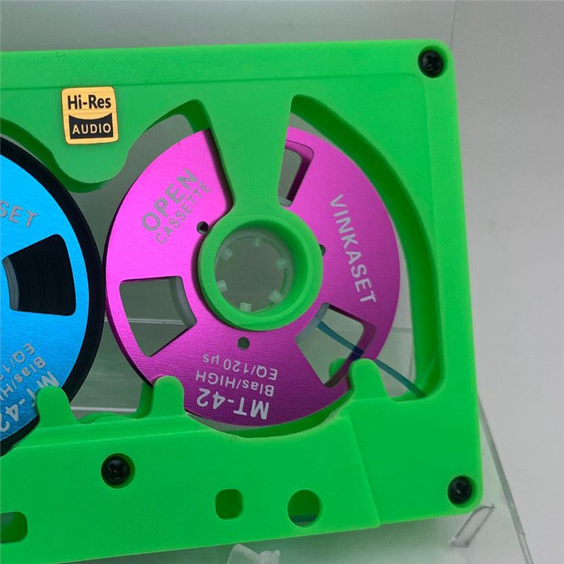 HJ-Double-Sided Metal Reel 50 Minute Cassette Tape Blank Tape Disk Blank Cassette Tape Hollow Case
