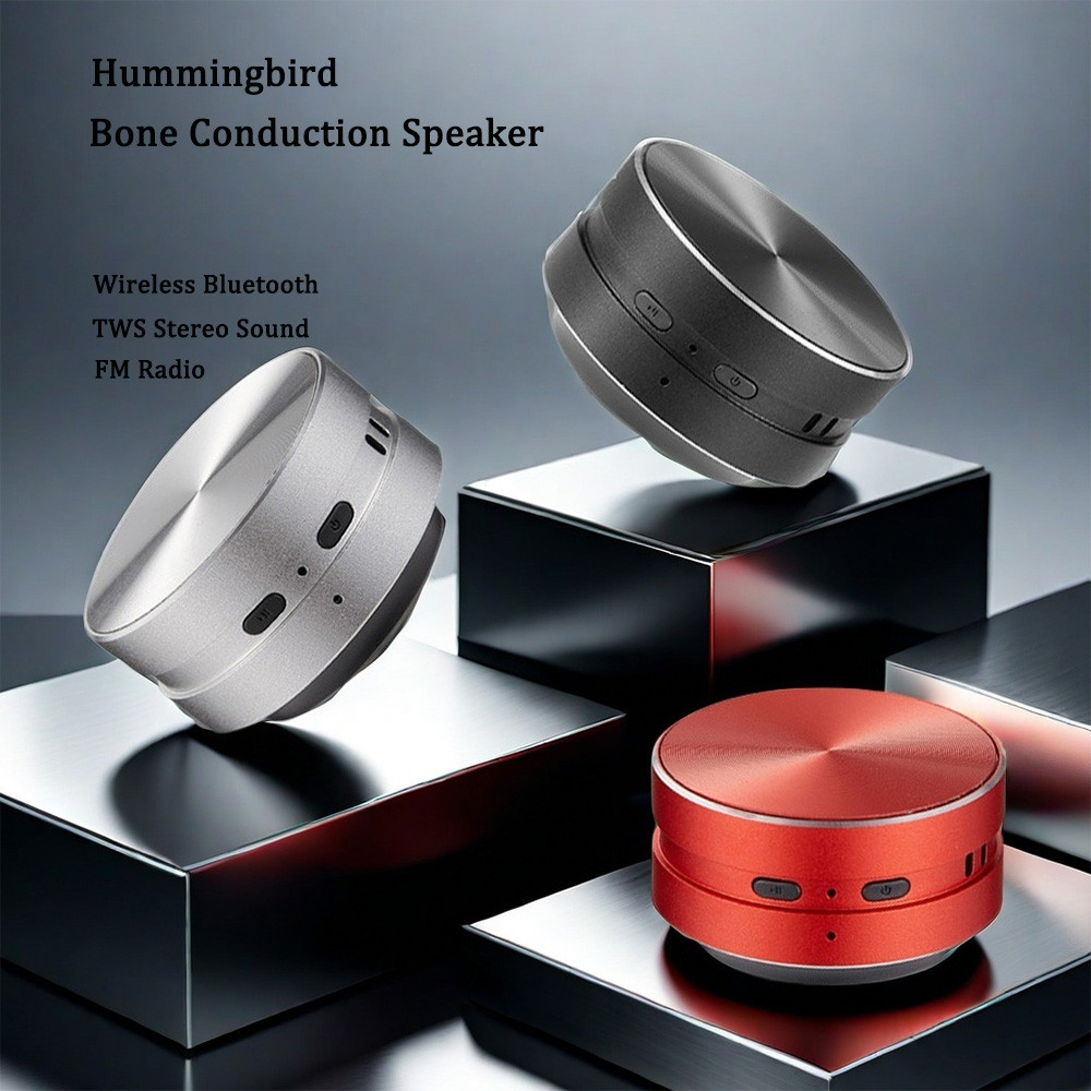 2024 Hot Bone Conduction Speaker Wireless Bluetooth-Compatible TWS Stereo Sound Hummingbird Speaker