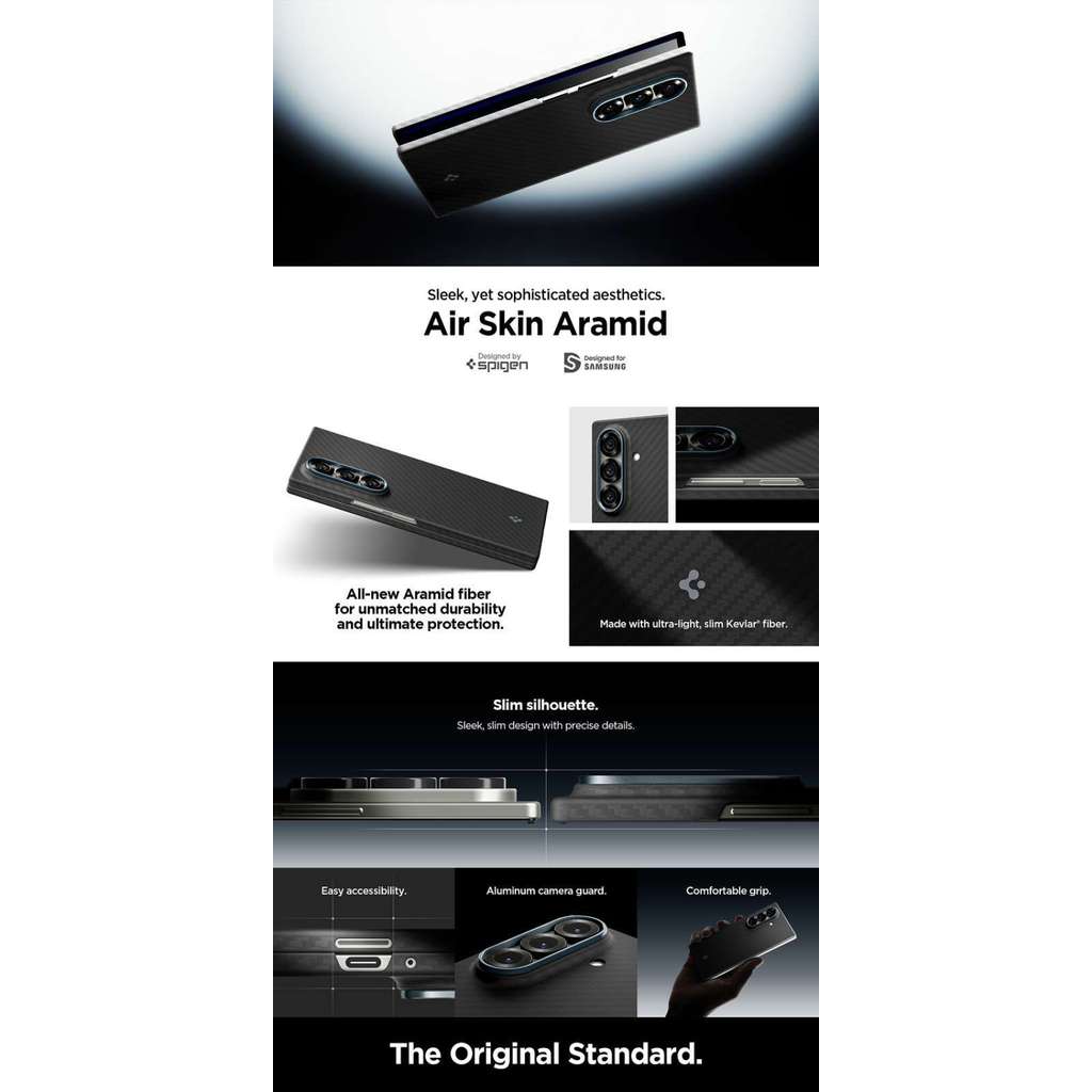 Case Pelindung HP for Samsung Galaxy Z Fold 7 Spigen Air Skin Aramid Casing