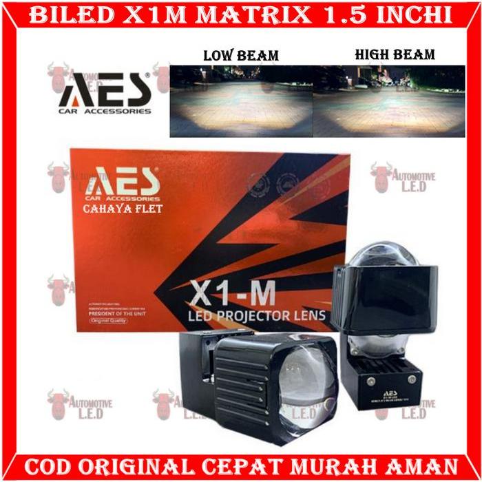Original Biled Aes Mini 1.5 Inchi 35W 6000K Biled Matrix Biled Aes Flet Turbo Biled Mobil Motor