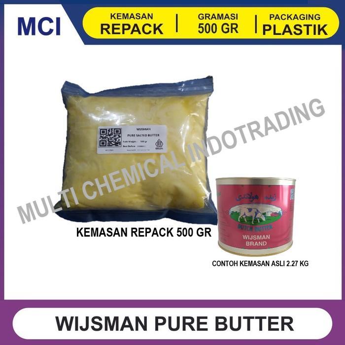 WIJSMAN SALTED BUTTER MENTEGA - REPACK 500 GR / WISMAN WYSMAN