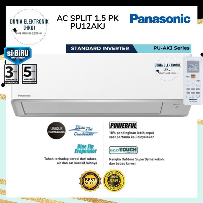 AC PANASONIC INVERTER 1.5 PK PU12AKJ PU 12AKJ SIBIRU 1.5 PK AC Panasonic