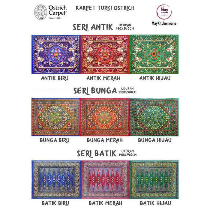 Karpet Turki Ostrich Jazmine 190X240Cm Ekspor Dubai Permadani Turkey