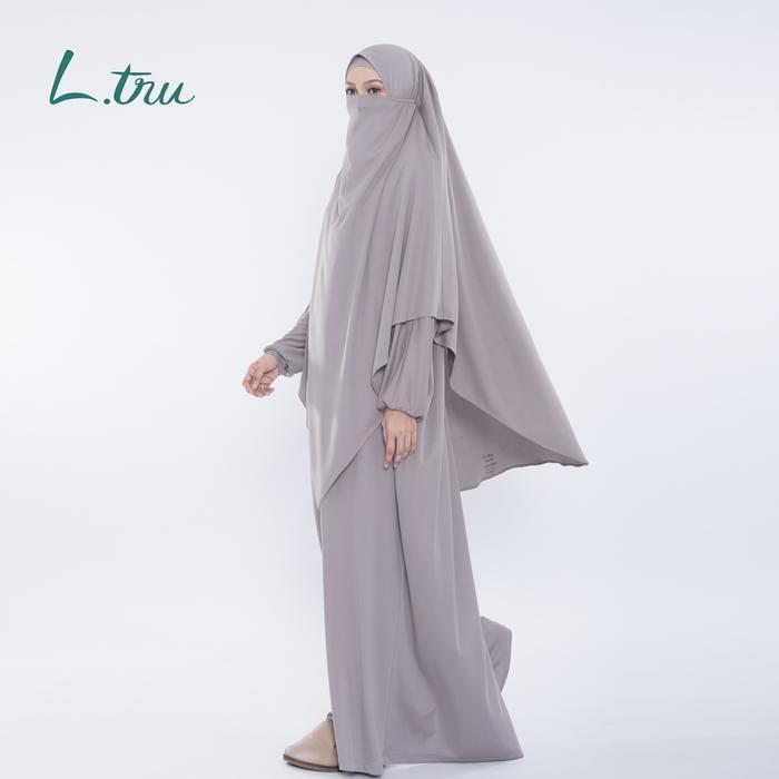zeni L.tru - Set Kaftan & Khimar Kaftan Ramadhan Set Baju Haji dan Umroh