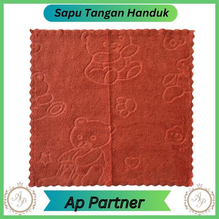 6 Pcs Sapu Tangan Handuk Polos Murah Pria Wanita Selampek Handuk Muka Premium