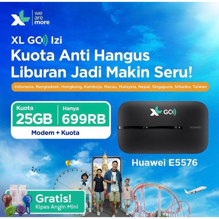 Terbaru Best Quality 100% Original Modem Wifi E5576 Xl Go Mifi Router 4G Free 25Gb Unlock