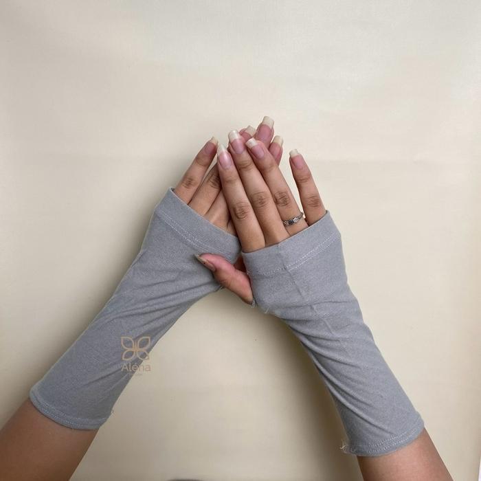 "New" Alena - Manset Jempol Tangan Pendek Syari 044 Handsock Muslimah