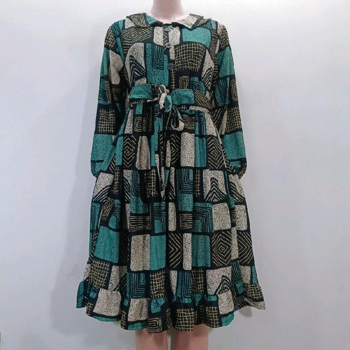 "New" tunik korean style free belt Bunga