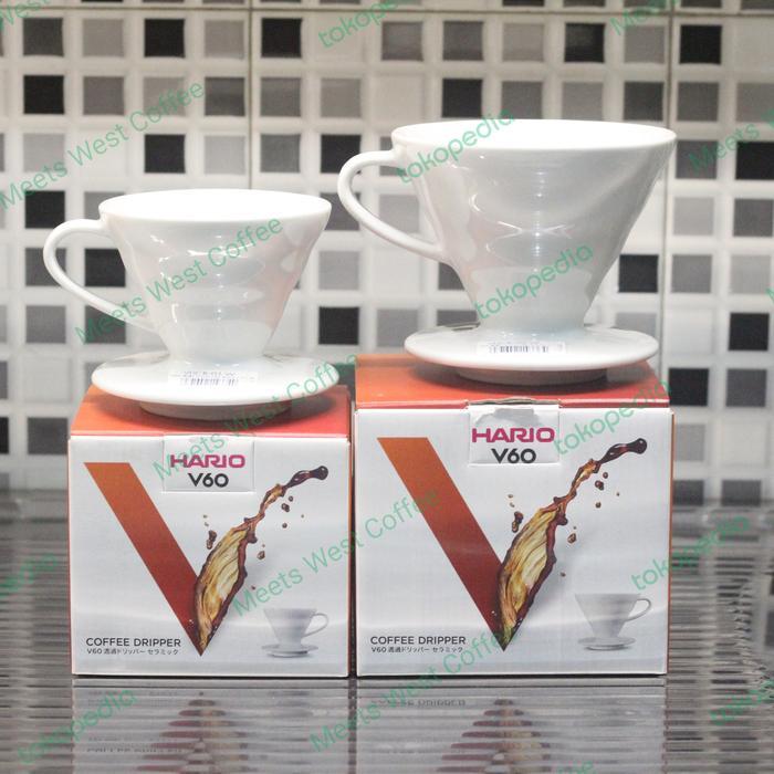 HARIO V60 DRIPPER COFFEE CERAMIC WHITE