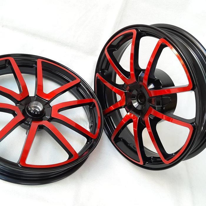 velg motor M3 Chemco Evo Black Red