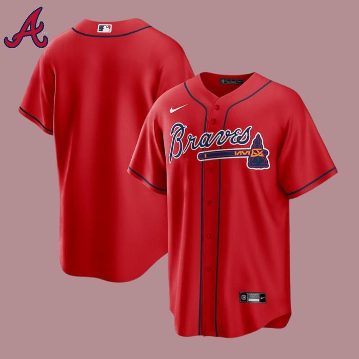 Jersey Baju Mlb Baseball Authentic Original Atlanta Braves Majestic