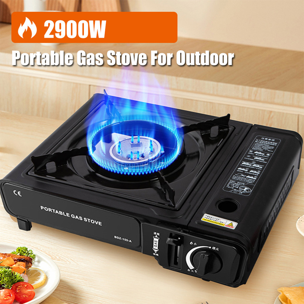 Portable Butane Gas Stove Outdoor Cassette Stove for Hot Pot BBQ Camping Hiking Picnic Household