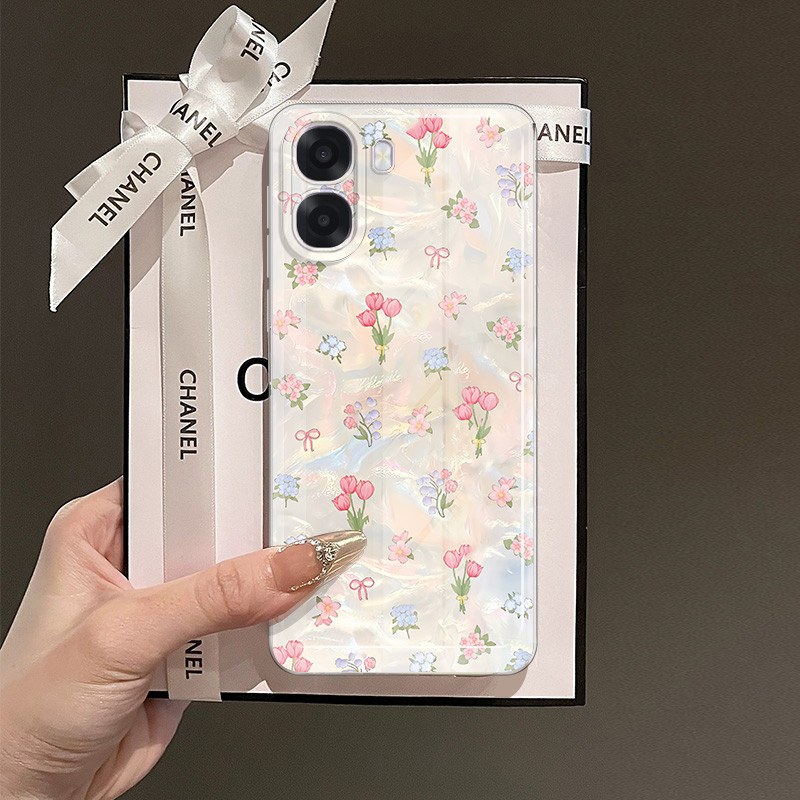 Ribbon Pink Case Untuk Oppo A6X A6S A6 A6T Pro 5G Tk Lucu Case