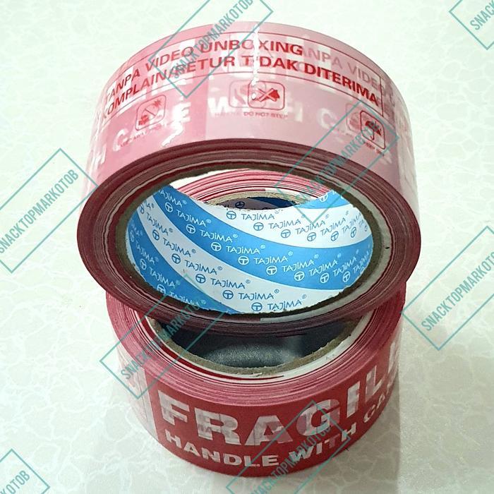 "New" Lakban Fragile Unboxing 90YARDS Merah Putih Online Shop