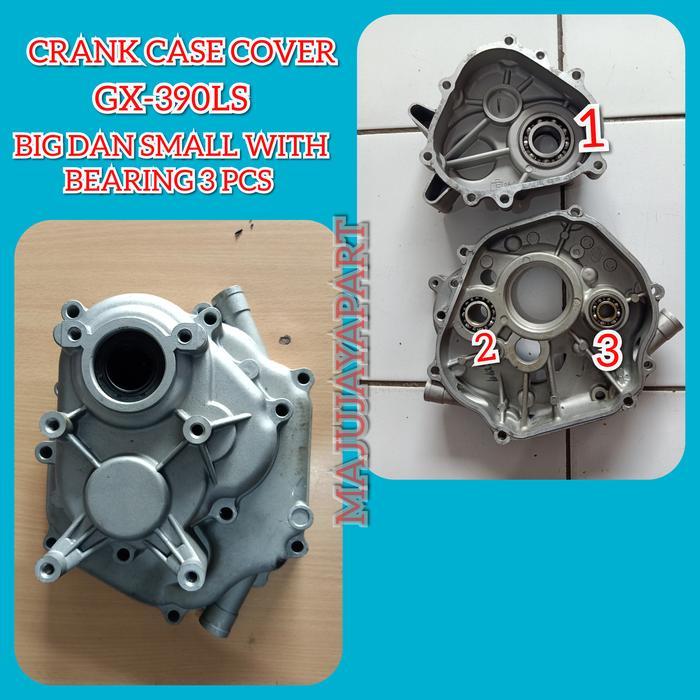 CRANK CASE COVER GX-390 PUTARAN LAMBAT WITH BEARING GX-390LS PASSSS