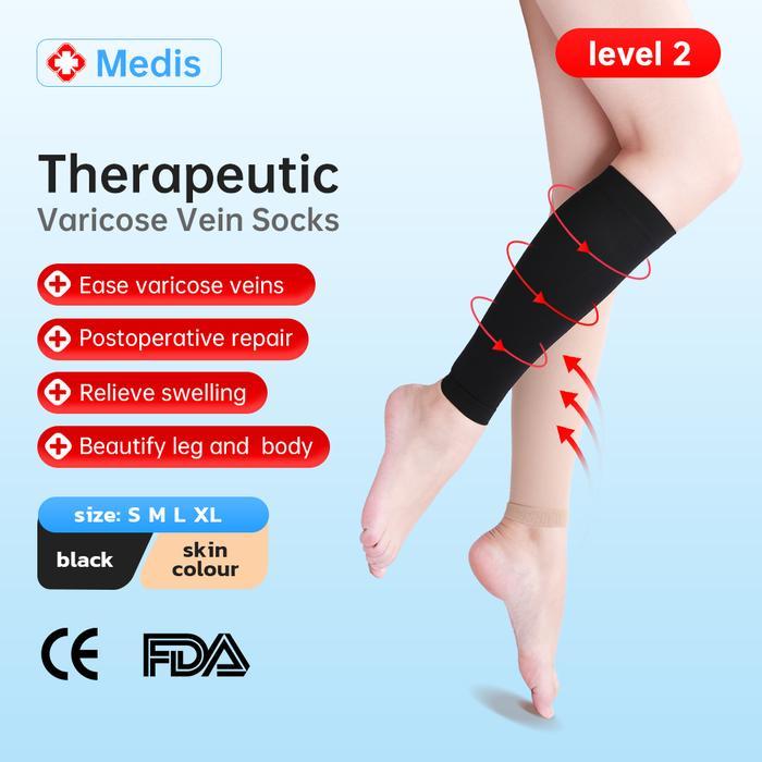 Sorella - Kaos Kaki Kompresi Stoking Varises Pendek Original Untuk Kaki Bengkak Medical Compression