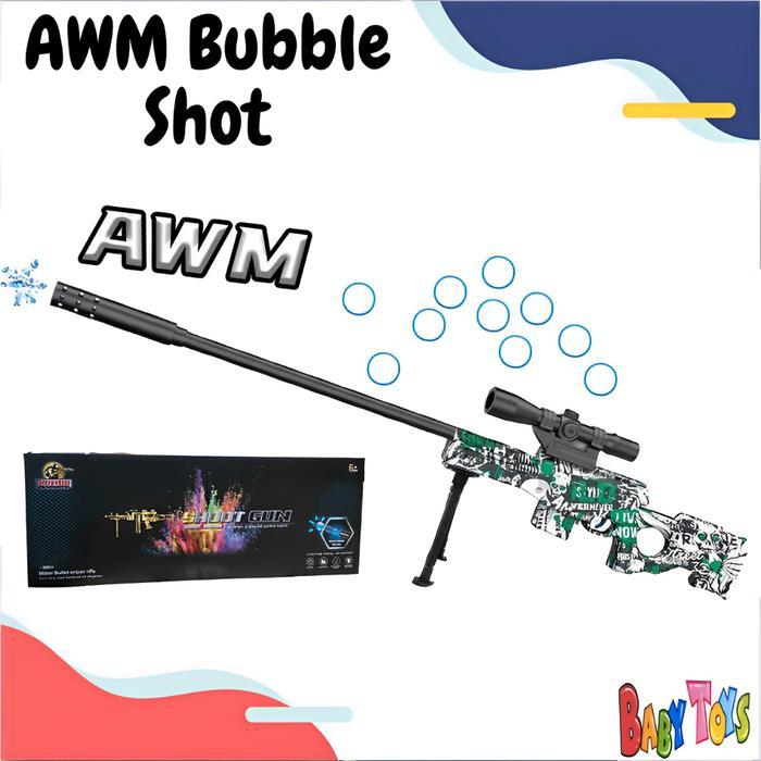 BabyToys Mainan AWM Gel Blaster Pistol Anak Mainan Sniper Soft Gun Bullet Tembak Tembakan Edukasi