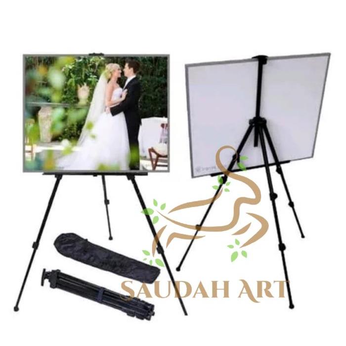 Easel Lukis/Tripod Wedding/Tripod Frame/wooden easel/standing frame