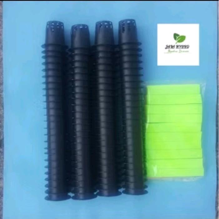 netpot 5cm hiddroponik 100 + flanel 100pcs