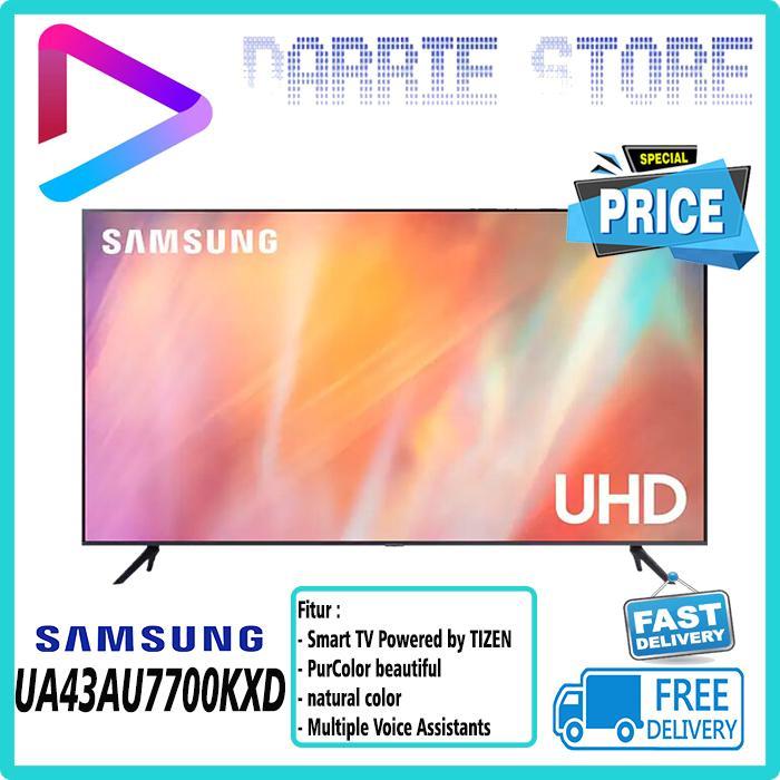 SAMSUNG 43 INCH UA43AU7700KXXD CRYSTAL UHD SMART 43AU7700 UA43AU7700