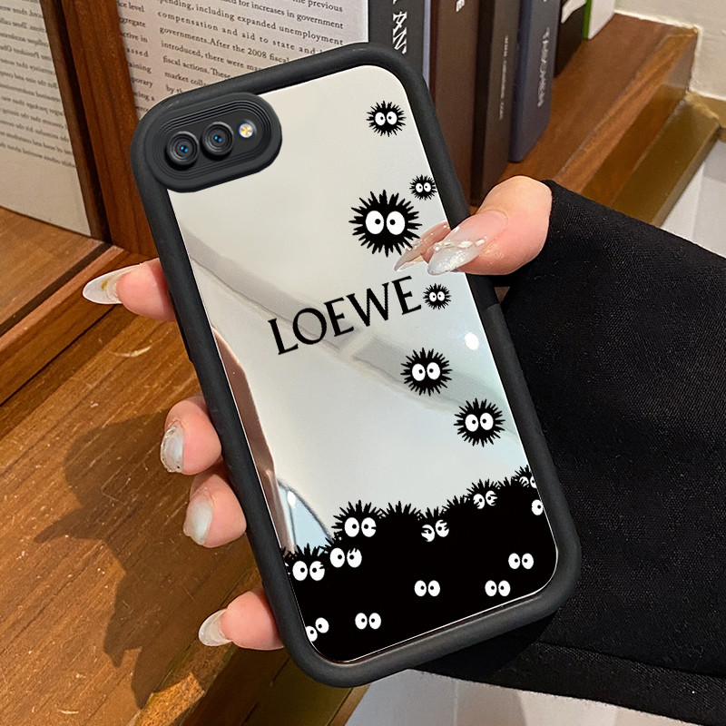 Casing Hp Realme C2 Realme C2s OPPO A1K Case Casing Bola batubara Pola Kasus cermin tangga Kasus pon