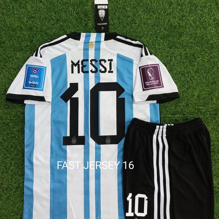 Jersey Argen Kids Anak Home Pd Qatar 2022 Copa 2024 Grade Ori + Nameset