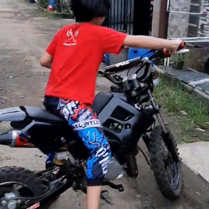 frame rangka mini trail monoshock untuk mesin Honda