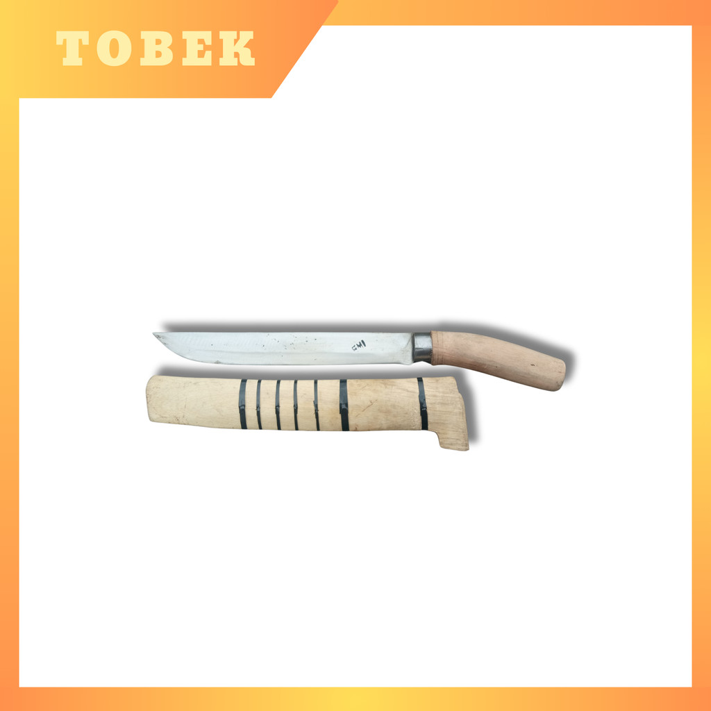 Golok Dapur Tradisional Sarung Kayu | Golok Potong Daging & Tulang | Baja Kuat
