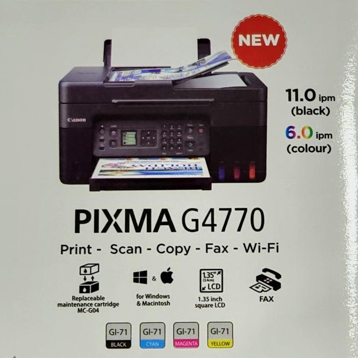 Printer Canon G4770 (Print, Scan, Copy F4, Wifi)