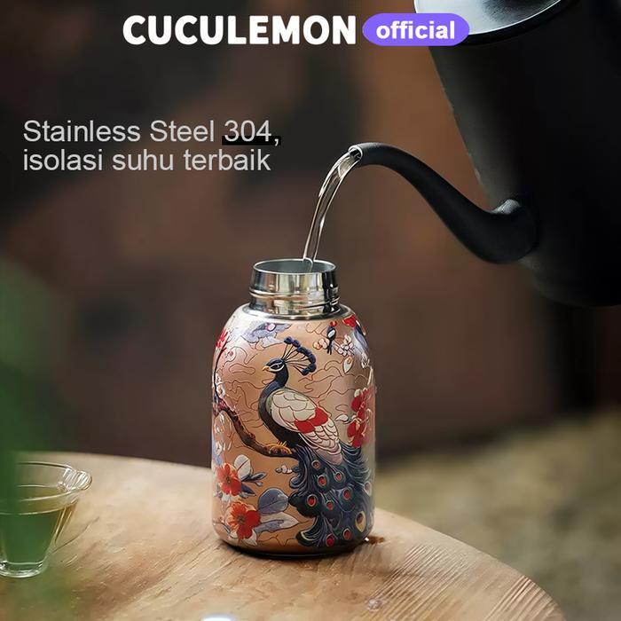 Cuculemon Botol Minum Stainless Steel 300Ml Botol Kecil Tamler Hot Cool Cangkir Teh Contoh Termos