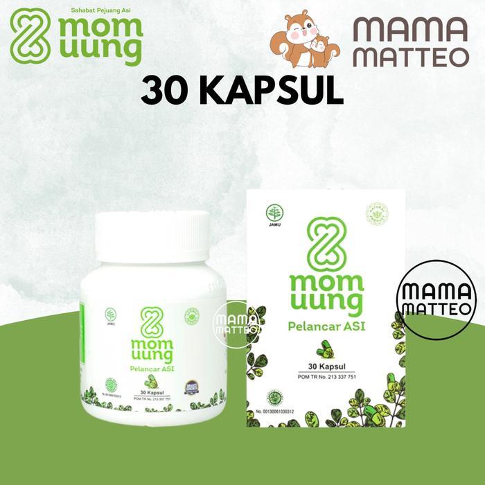 Mom Uung 30 Kapsul Pelancar Asi / Asi Booster Ibu Menyusui Ibu Hamil