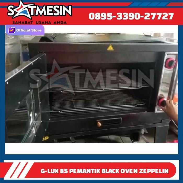 BLACK GAS OVEN 85CM ZEPPELIN (BLACK OVEN GAS ZEPPELIN) 85/P1/SS/MJ