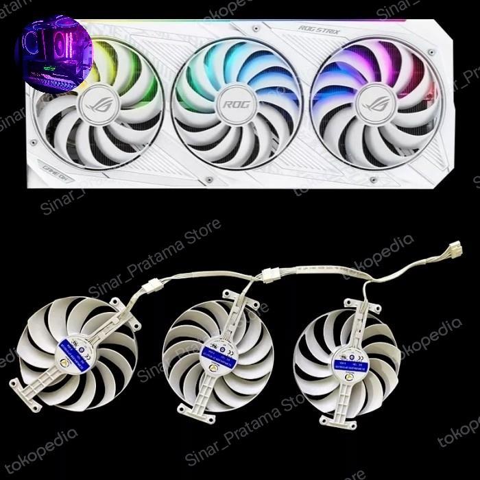 Fan Asus Rog Strix Rtx 3070 3080 3090 95Mm 7Pin White Edition Oem
