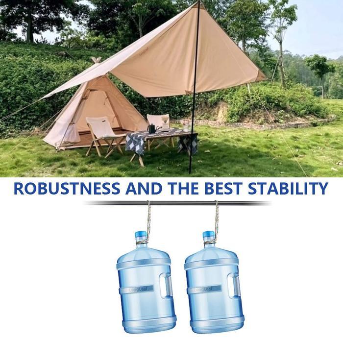 2M Teleskopik Tiang Tenda Camping Besi / Canopy Awning Support Poles