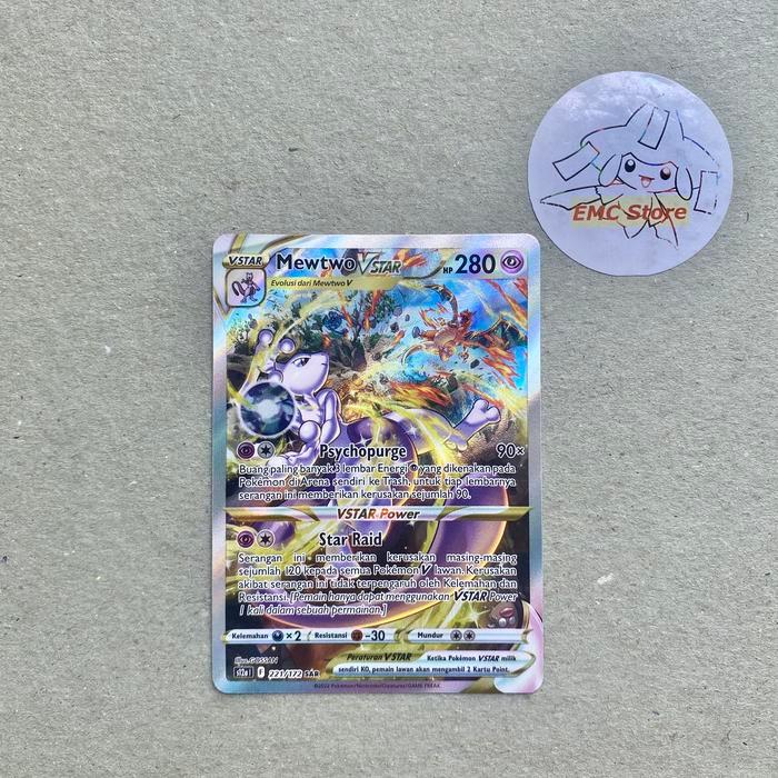 Pokemon TCG Indonesia - Mewtwo VStar SAR