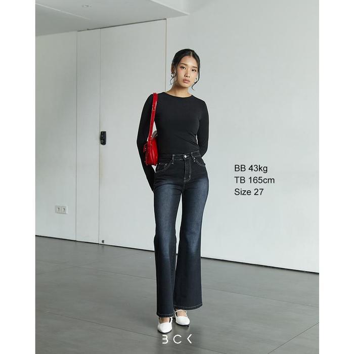 Bck - Celana Jeans Cutbray Wanita Marchelina