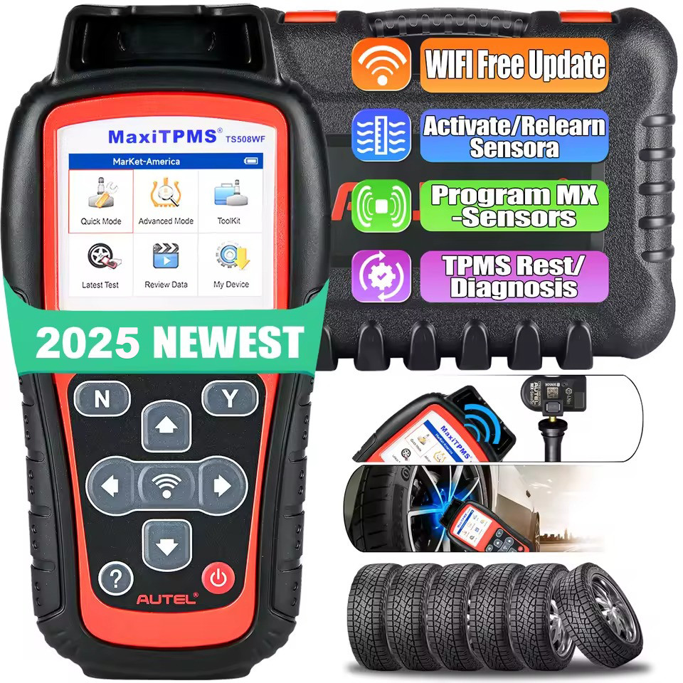 Autel MaxiTPMS TS508WF TPMS Relearn Tool OBD2 Scanner TPMS Reset Service, Read/Clear TPMS Code,