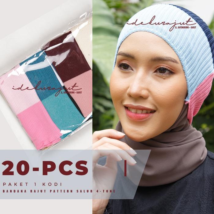 ASLI Ciput Inner Rajut Salur 4 Tone ( 1-KODI ) READY STOCK