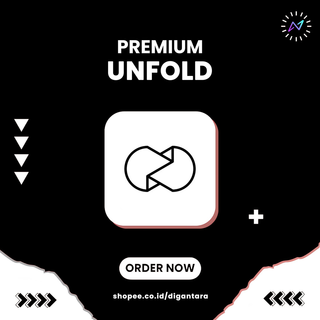 Unfold Plus 1 Tahun – Template Story Instagram