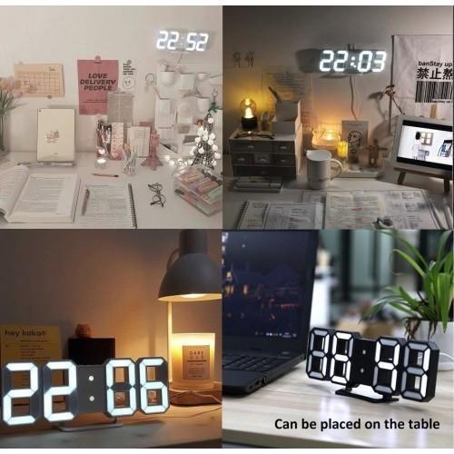 Jam Dinding Digital Led 3D Modern/ Jam Dinding Digital / Jam Dinding Led / Jam Dinding Estetik / Jam
