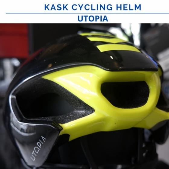 Helm Sepeda Roadbike Kask Utopia Fluo Yellow Used