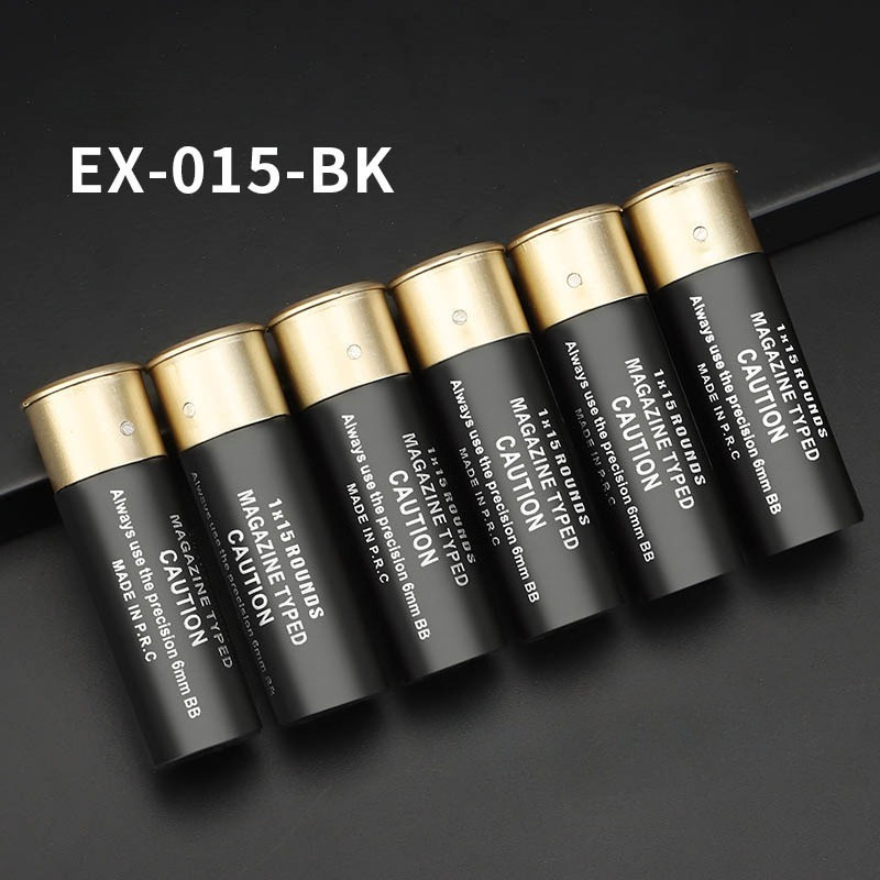 6 Pack Airsoft Shotgun Shells, 15 Round 6Mm Bbs Standard Airsoft Magazine For Multi & Single-Shot